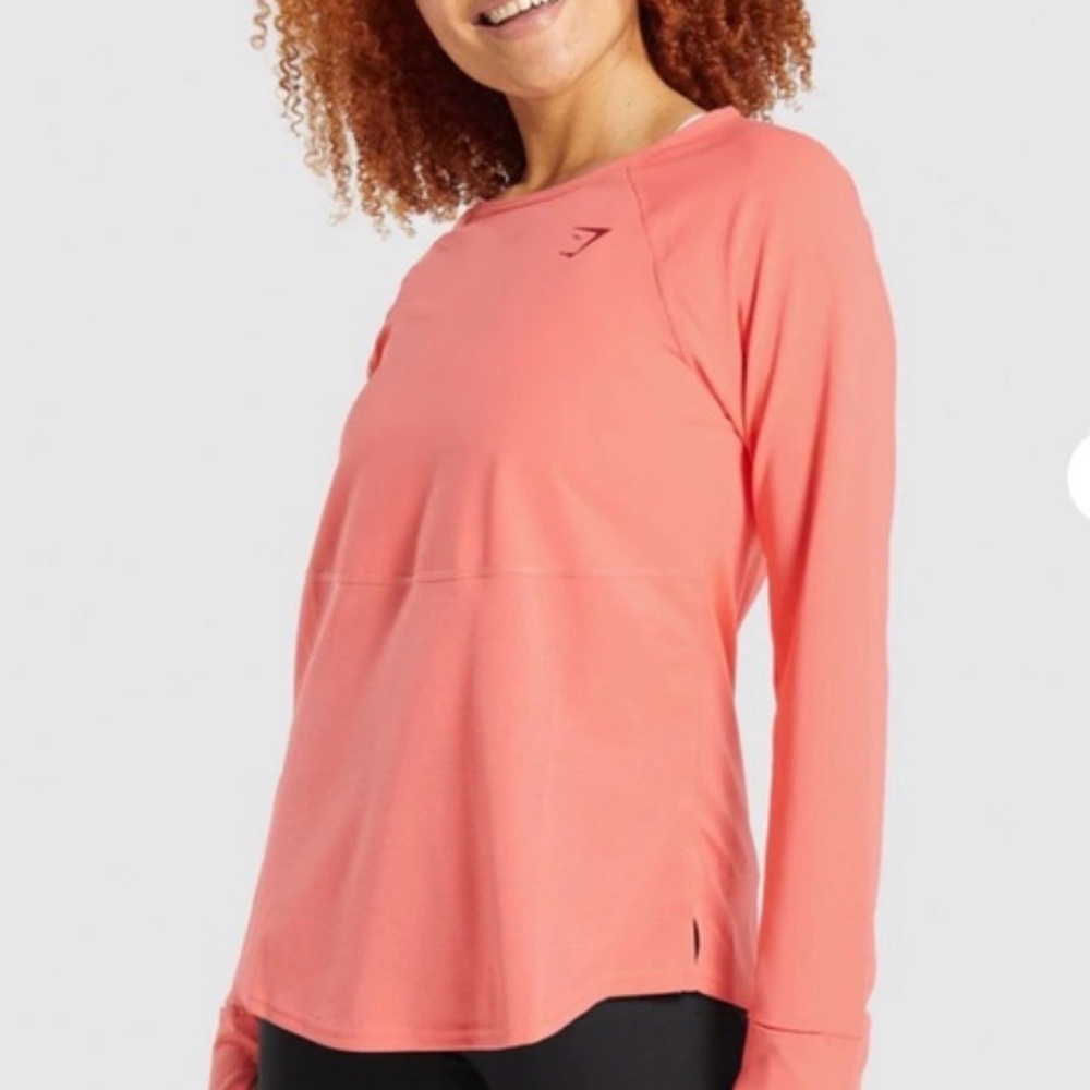 Gymshark Women's Peach Long Sleeve Tee